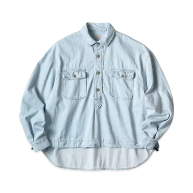KAPITAL 8oz Denim Shirt Anorak "Indigo"