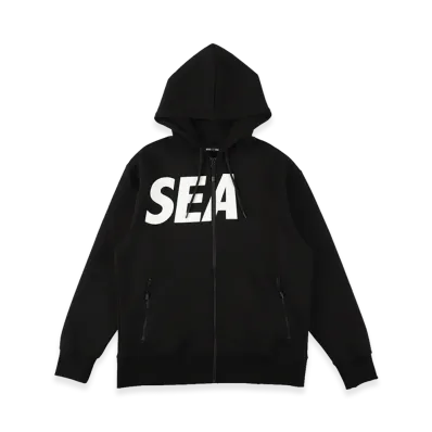 WIND AND SEA WDS-SIG Tech Fleece Zip-up Hooded shirt "Black"