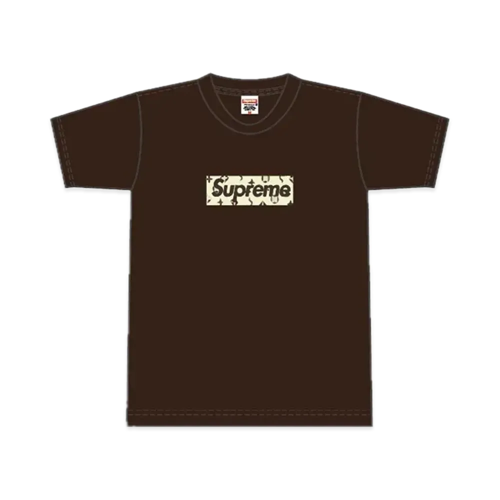 Supreme Vuitton Box Logo Tee "Brown"