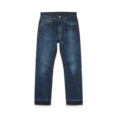 YOKE Laser Processed 5P Straight Denim Pants "Indigo"