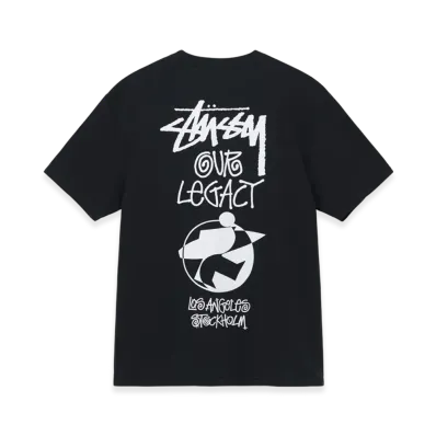 Stussy x Our Legacy Surfman 2 Pigment Dyed Tee "Black"