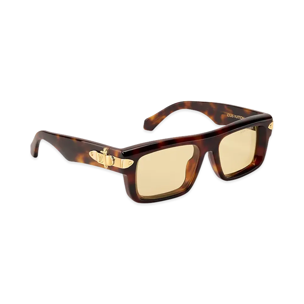 Louis Vuitton Sunglasses LV Lock Square "Dark Tortoise"