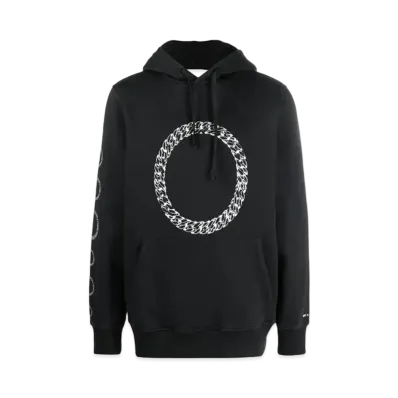 1017 ALYX 9SM Chain-Link Print Hoodie "Black"