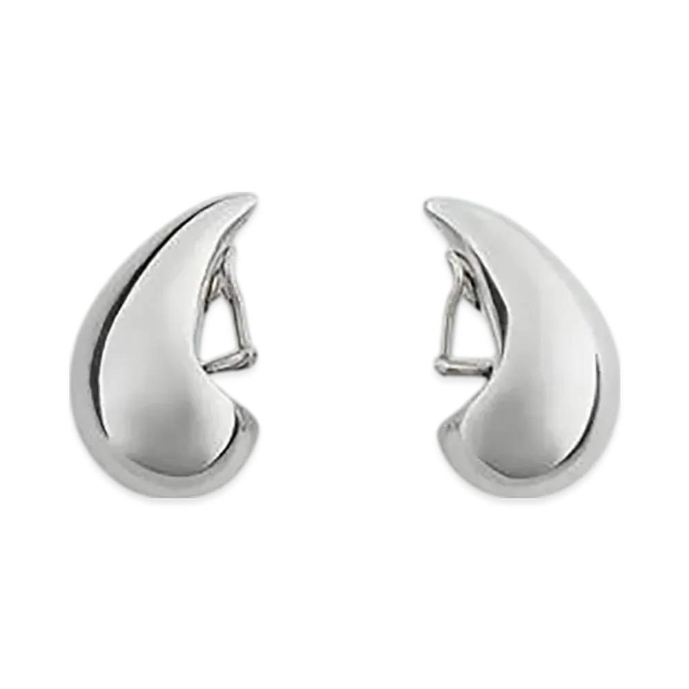 Bottega Veneta Medium Drop Earrings "Silver"
