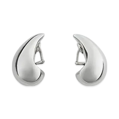 Bottega Veneta Medium Drop Earrings "Silver"