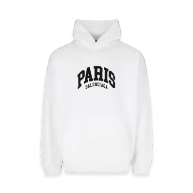 BALENCIAGA Cities Paris Wide Fit Hoodie "White"