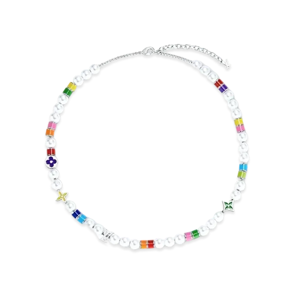 Louis Vuitton MNG Pearls Party Necklace "Multi Color"