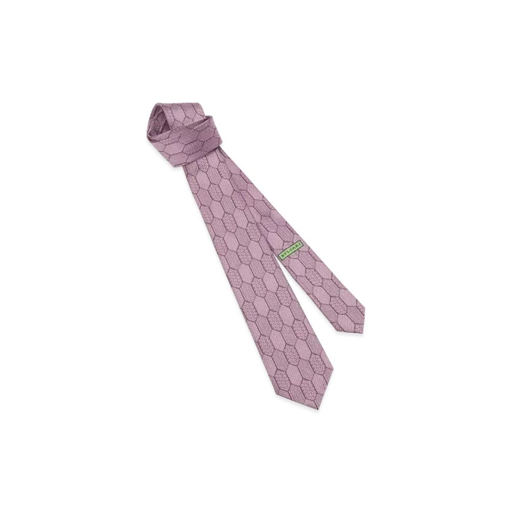 BVLGARI Formal Tie "Pink"