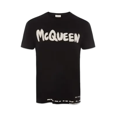 Alexander McQUEEN McQueen Graffiti T-shirt "Black"