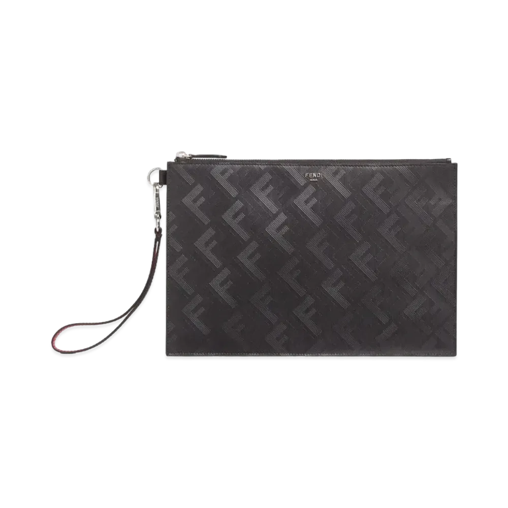 FENDI FF Fendi Shadow Flat Pouch "Black"