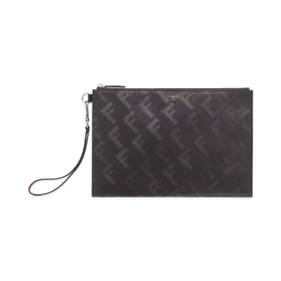 FENDI FF Fendi Shadow Flat Pouch "Black"