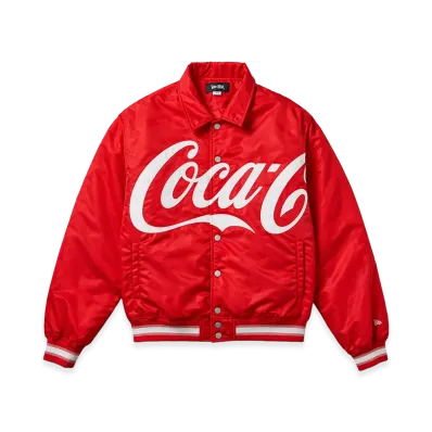 NEW ERA x Coca-Cola Nylon Varsity Jacket "Scarlet"
