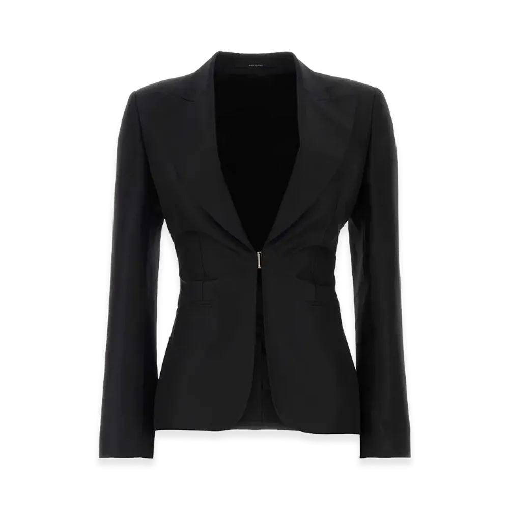 GUCCI Women's Faille Blazer "Black"