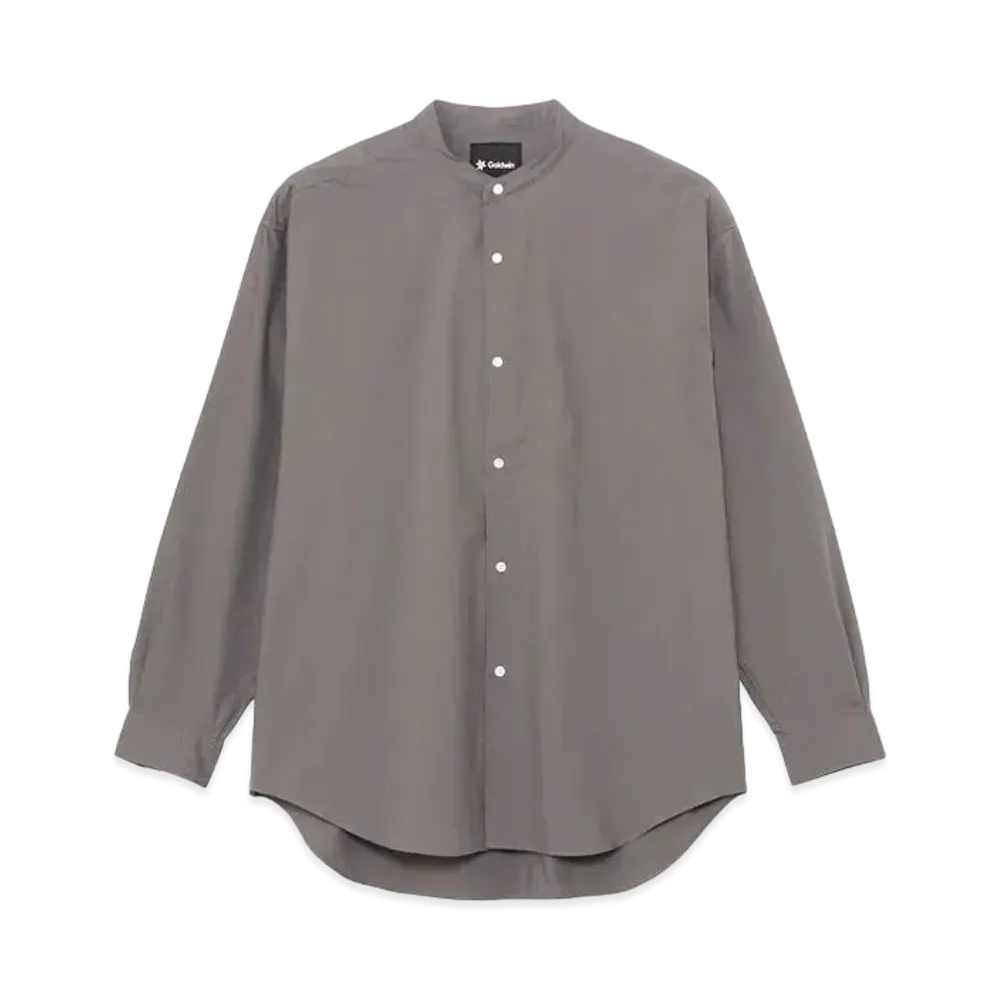 Goldwin Oversized Band Collar Shirt (Unisex) "Gray"
