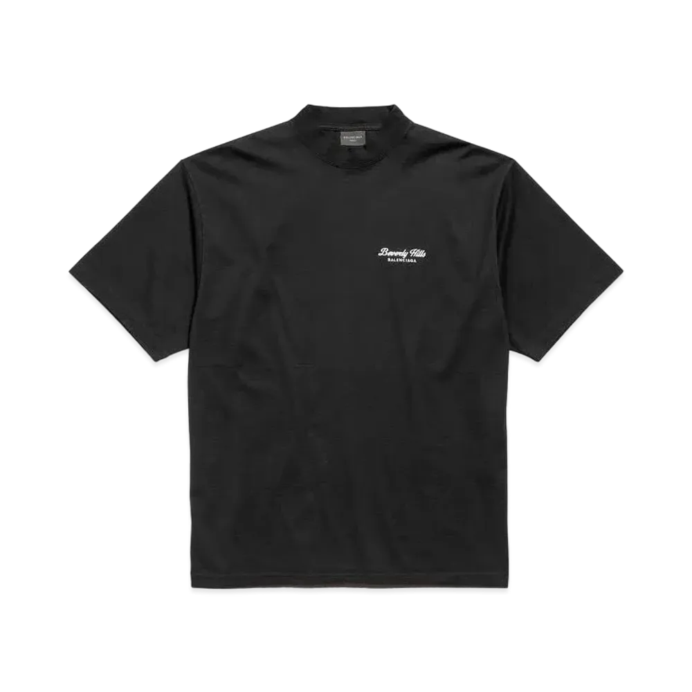 BALENCIAGA Beverly Hills T-Shirt Medium Fit in Vintage Jersey "Black"