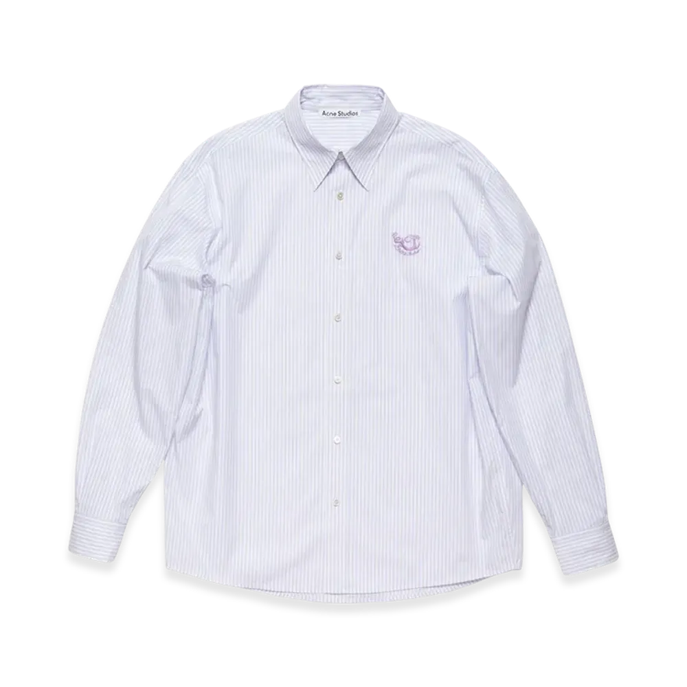 Acne Studios Button-Up Shirt "Lilac/White"