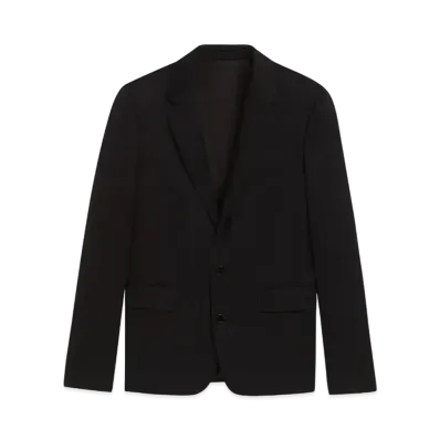 CELINE Short Jacket / Grain De Poudre "Ultra Black"