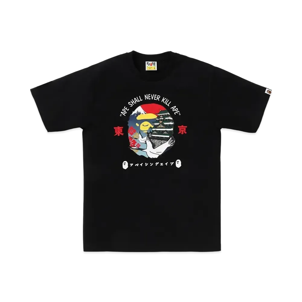 A BATHING APE Tokyo Ape Head Tee #1 "Black"