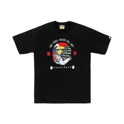 A BATHING APE Tokyo Ape Head Tee #1 "Black"