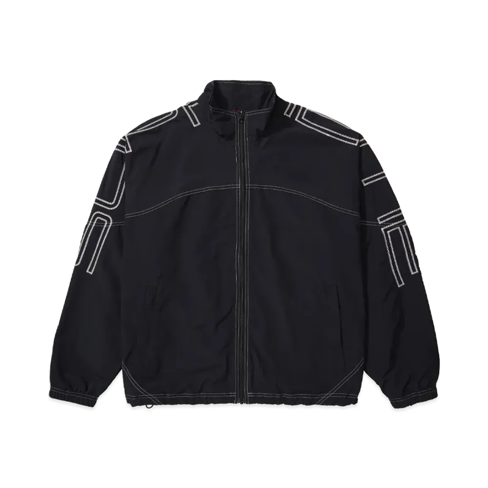 Supreme Spellout Embroidered Track Jacket "Black"