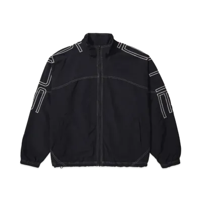 Supreme Spellout Embroidered Track Jacket "Black"