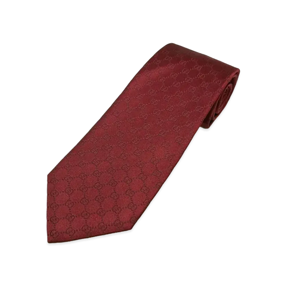 GUCCI Fedora Tie "Wine Red"