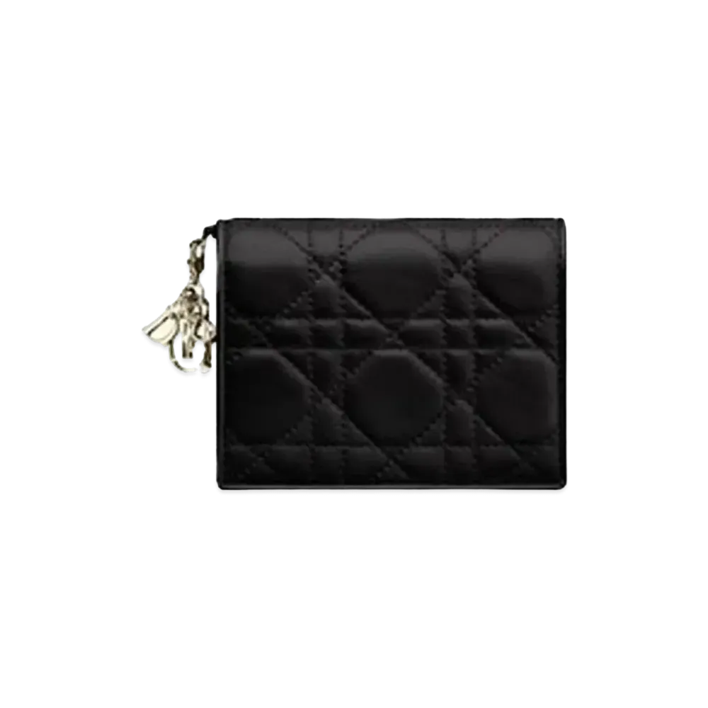 Dior Mini Lady Dior Wallet "Black"