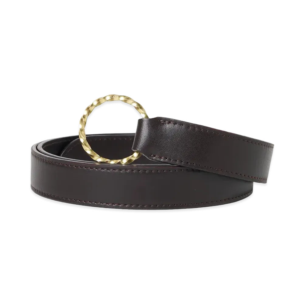 T.T Taiga Takahashi Women's Infinite Circle Belt "Burgundy"
