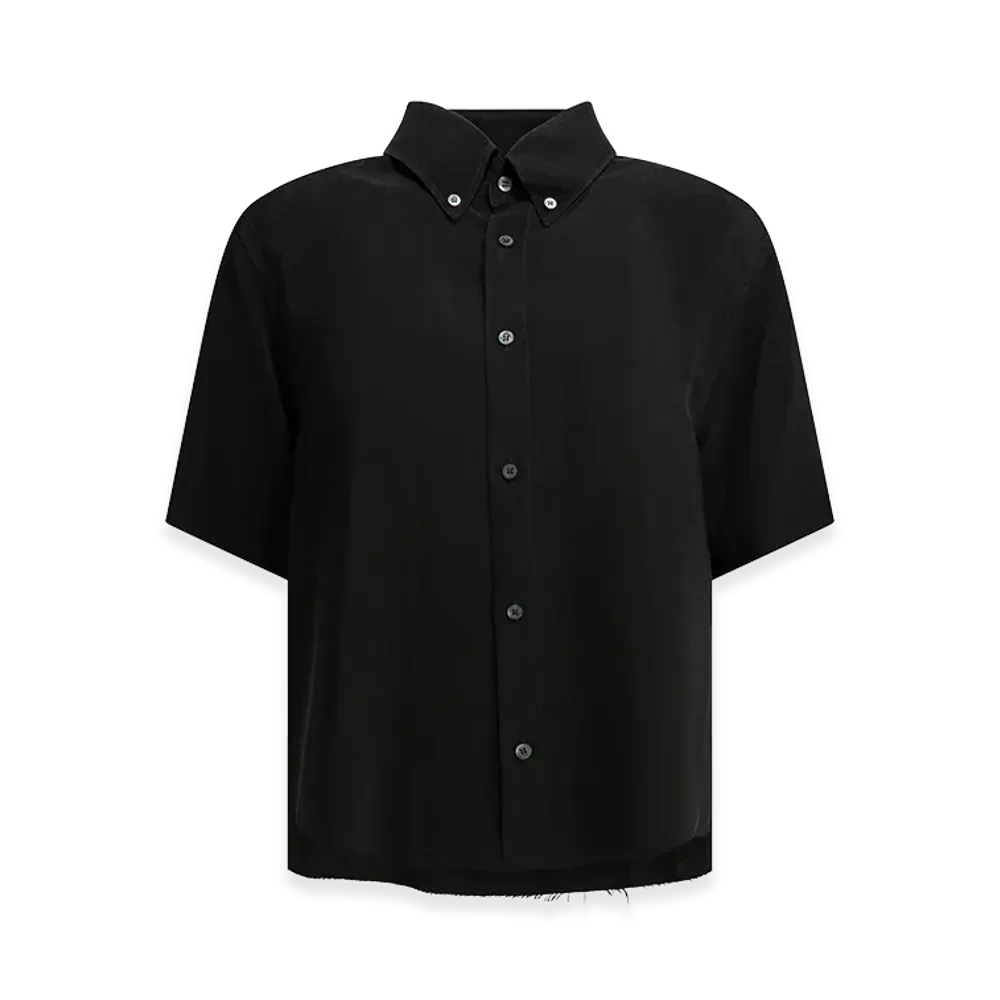 Maison Margiela Women's Casual Button-Down Shirt "Black"