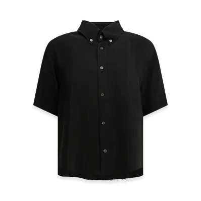 Maison Margiela Women's Casual Button-Down Shirt "Black"