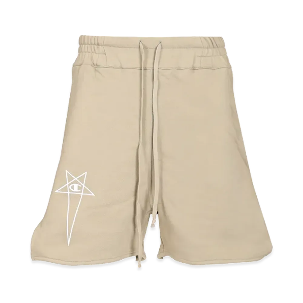 Rick Owens Cotton Shorts "Beige"