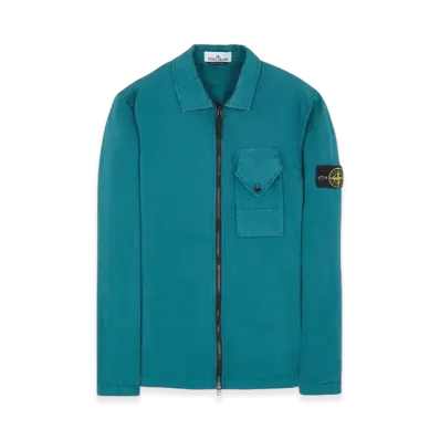 Stone Island 11010 Stretch Cotton Gabardine Overshirt - 23FW "Dark Teal Green"