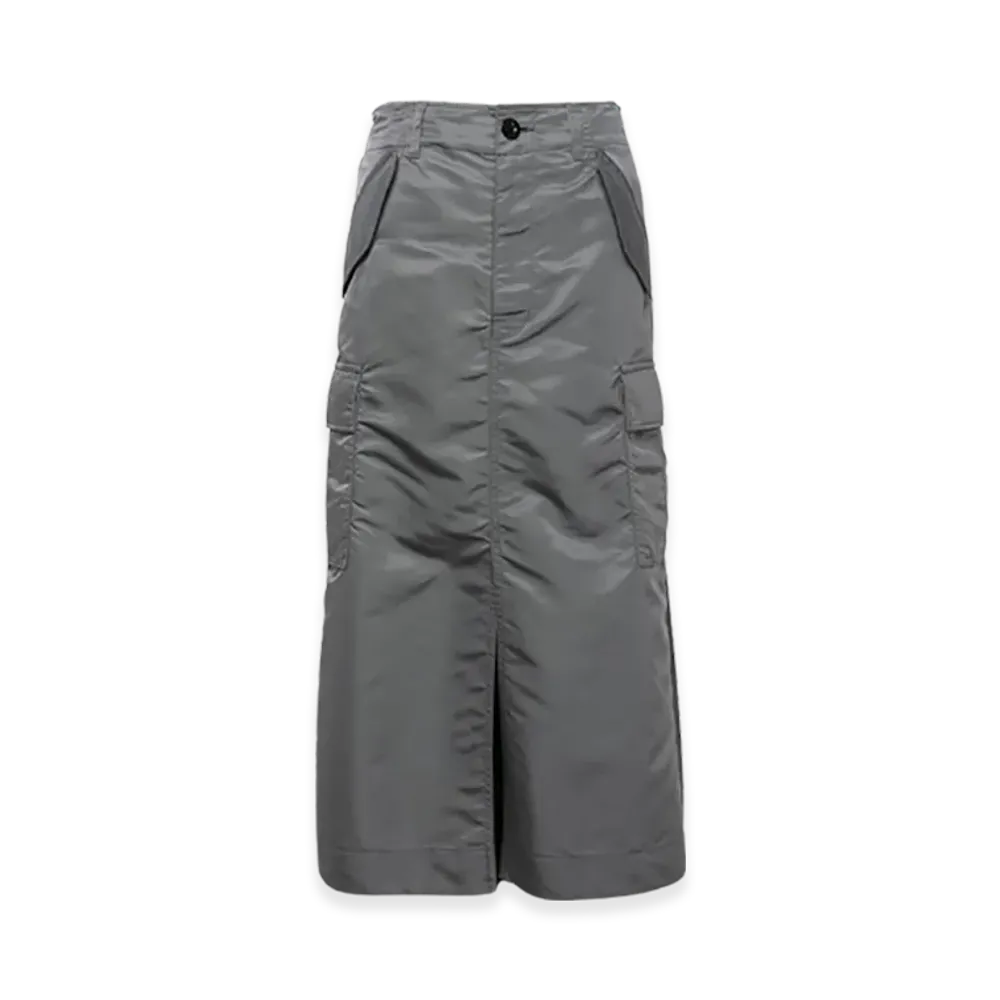 sacai Nylon Twill Skirt "Charcoal Gray"