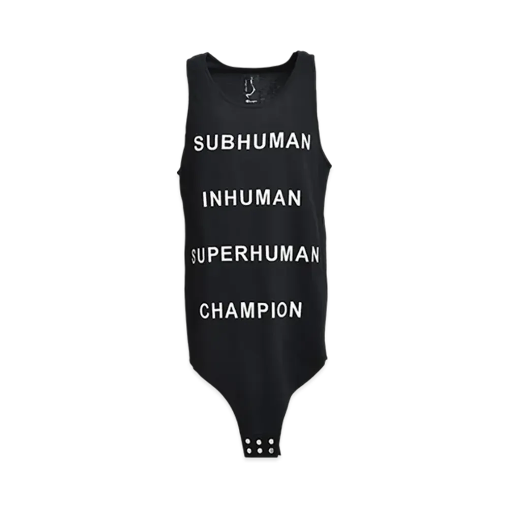 RICK OWENS x Champion Basketball Tank "Black"