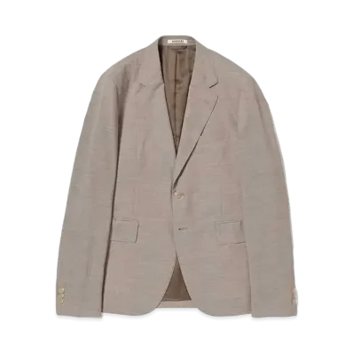 AURALEE Super Fine Tropical Wool Jacket "Top Grey Beige"
