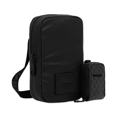 Calvin Klein Puffer Utility Phone Crossbody "Black"