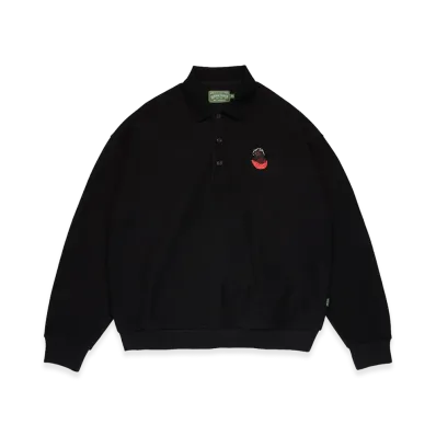 DENIM TEARS Biblical Polo Sweater "Black"