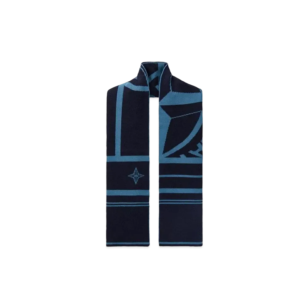 Stone Island N16C7 WOOL NYLON MIXED YARNS WITH GRAPHICS "Blue"