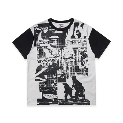 Deva States Gfx Retro T-Shirt "White/Black"