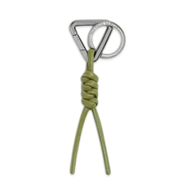 Bottega Veneta Triangle Key Ring "Matcha"