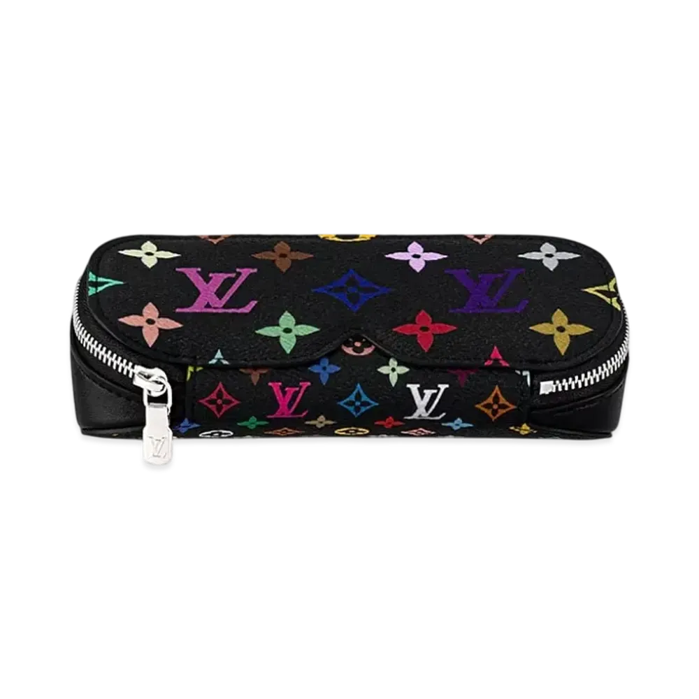 Louis Vuitton x Takashi Murakami Sunglasses Pouch Monogram Multicolor "Noir"