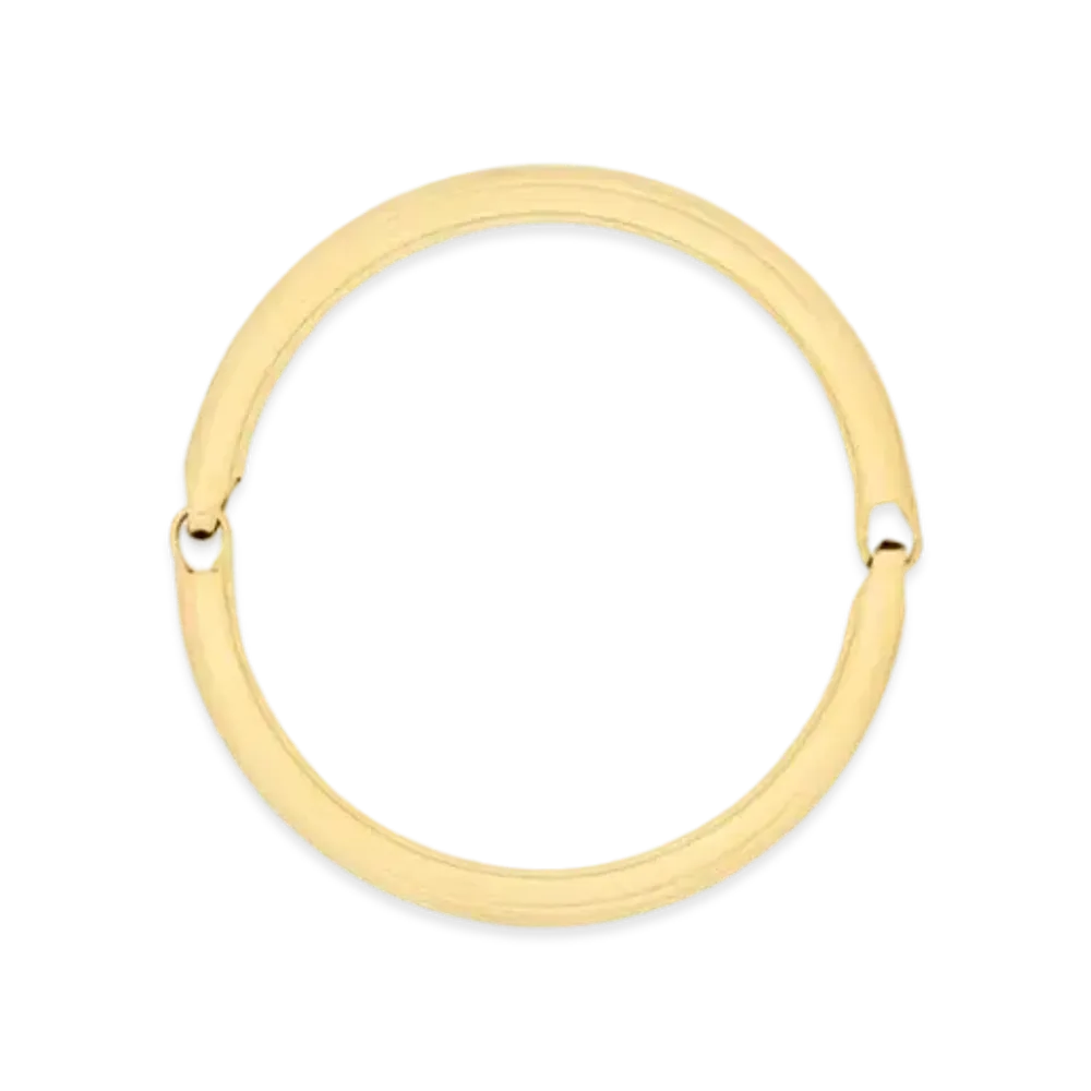 Saint Laurent Tube Necklace in Metal "Gold"