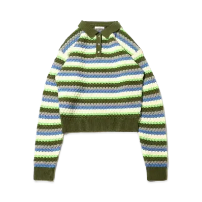atmos pink Kaikin Border Knit "Green"