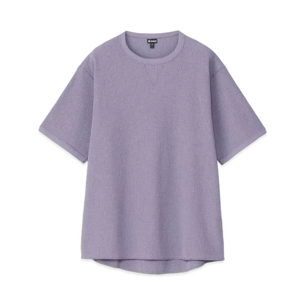 Goldwin Waffle Light Gusset T-shirt (Unisex) "Smoke Purple"