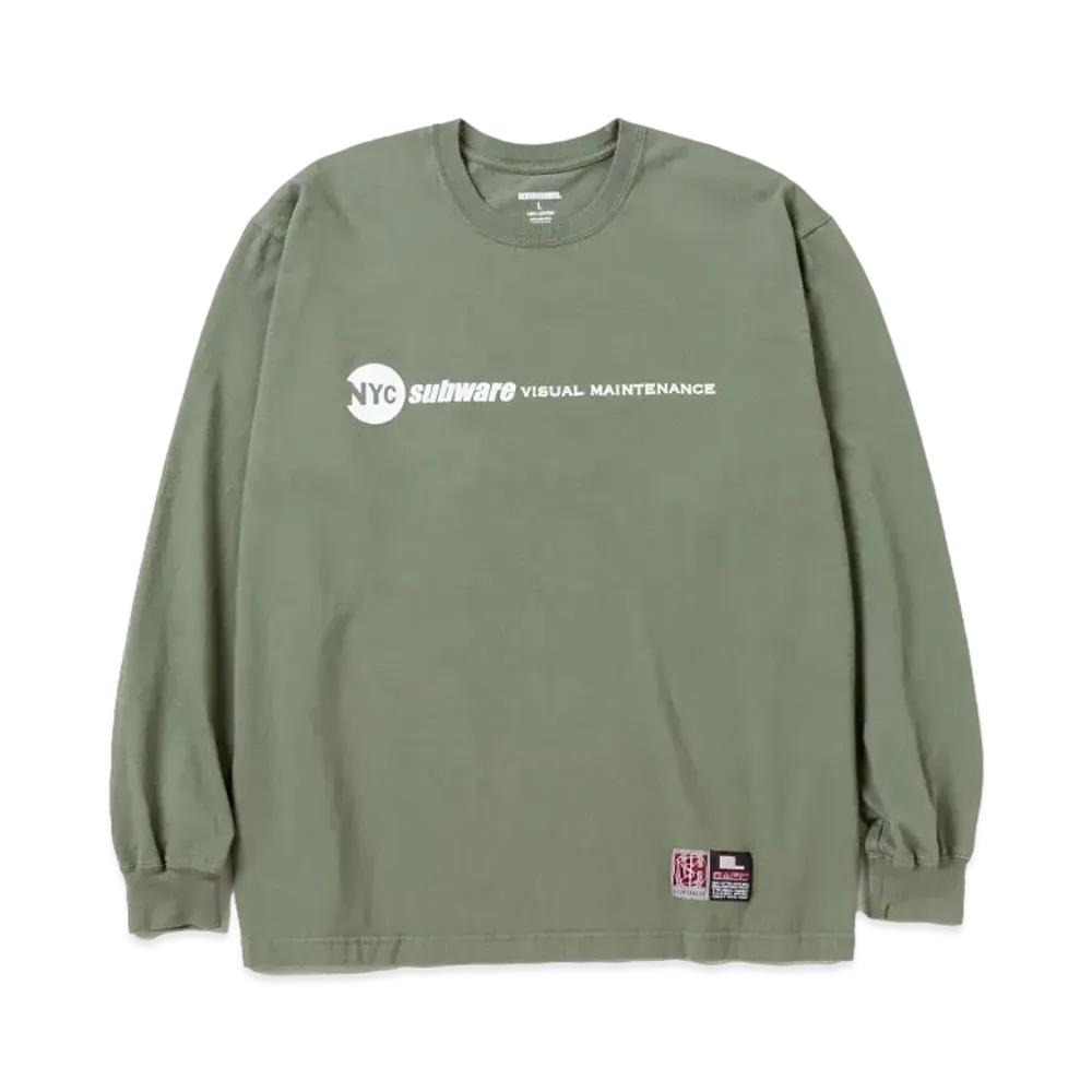 NEIGHBORHOOD x Subware . Tee LS-3 "Olive Drab"