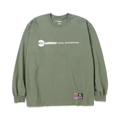 NEIGHBORHOOD x Subware . Tee LS-3 "Olive Drab"