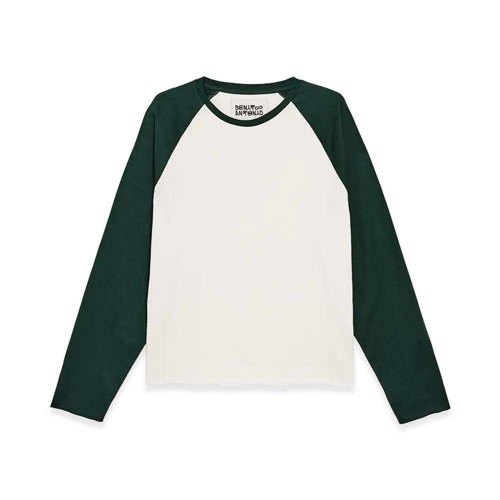 ZARA x Bad Bunny Benito Antonio Cropped Fit Color Block Tee "Green"
