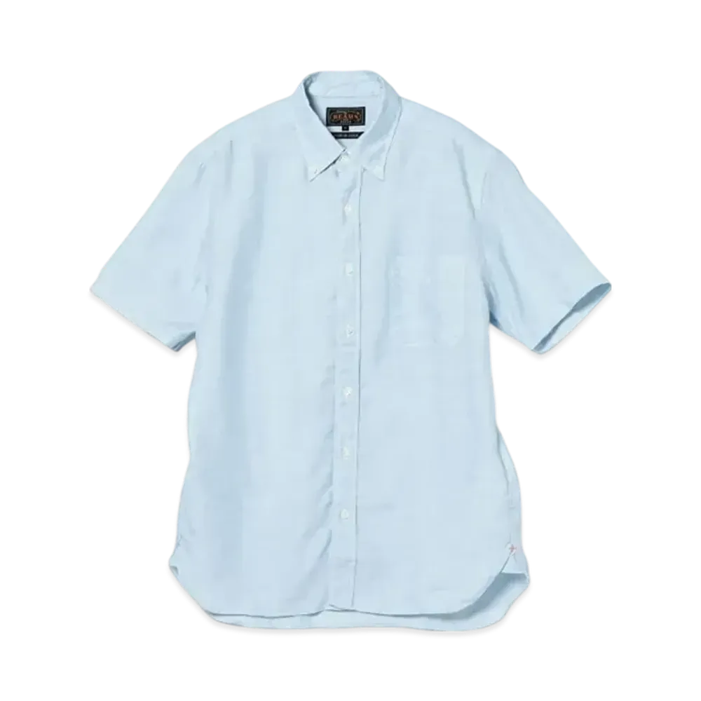 BEAMS B.D. Short Sleeve Coolmax Linen "Sax"