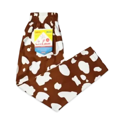 COOKMAN Chef Pants animal "Cow/Brown"