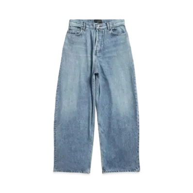 BALENCIAGA Trompe L'Oeil Large Baggy Pants "Blue"